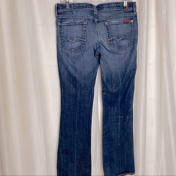 7 for All Mankind distressed bootcut jeans - Picture 7 of 16